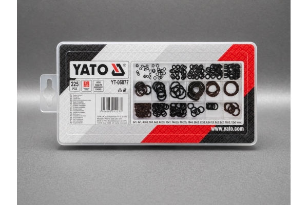 Набор резиновых колец Oring YATO (225 шт)