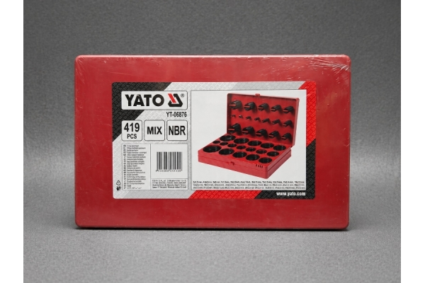 Набор резиновых колец Oring YATO  d=3 50мм, (419 шт)